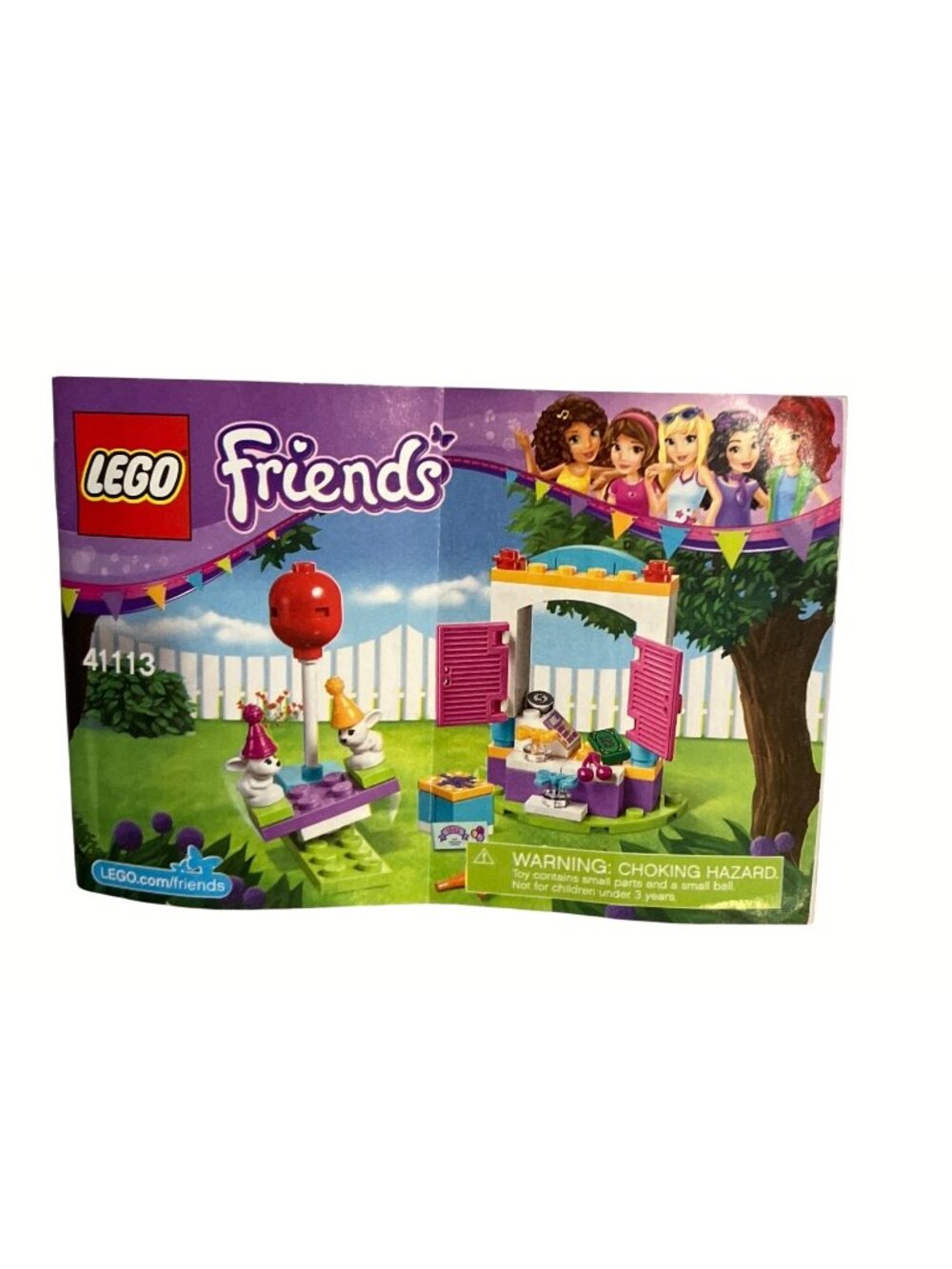 LEGO Friends Bunny and Swing Playset Mini Build Party Accessories Complete  2016